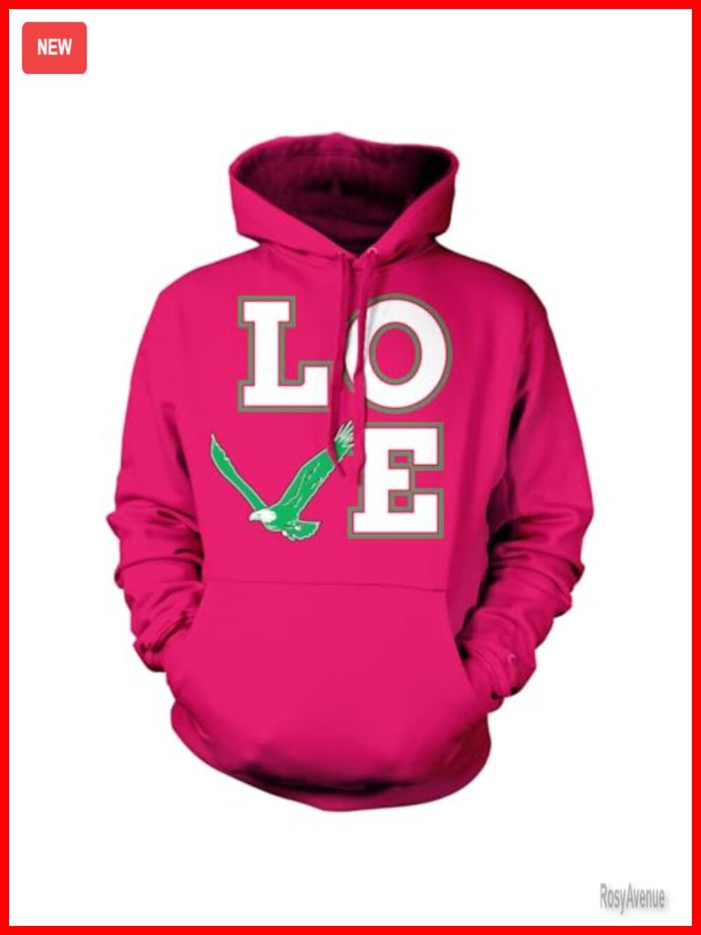 Love Eagle Philadelphia Sports Team Unisex Hoodie Sweatshirt Pullover